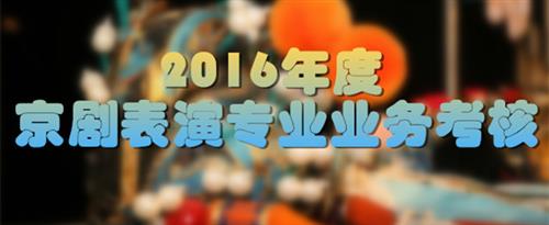 操逼爱b国家京剧院2016年度京剧表演专业业务考...